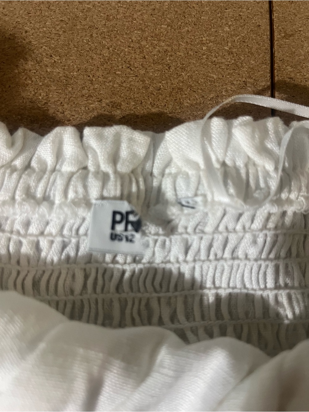 Princess Polly White Ruched Ruffle Crop Top - Picture 5 of 5